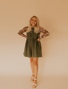 The Soro Denim Romper