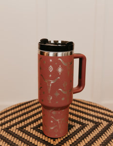 The Western Engraved Dupe Tumblers {multiple colors}
