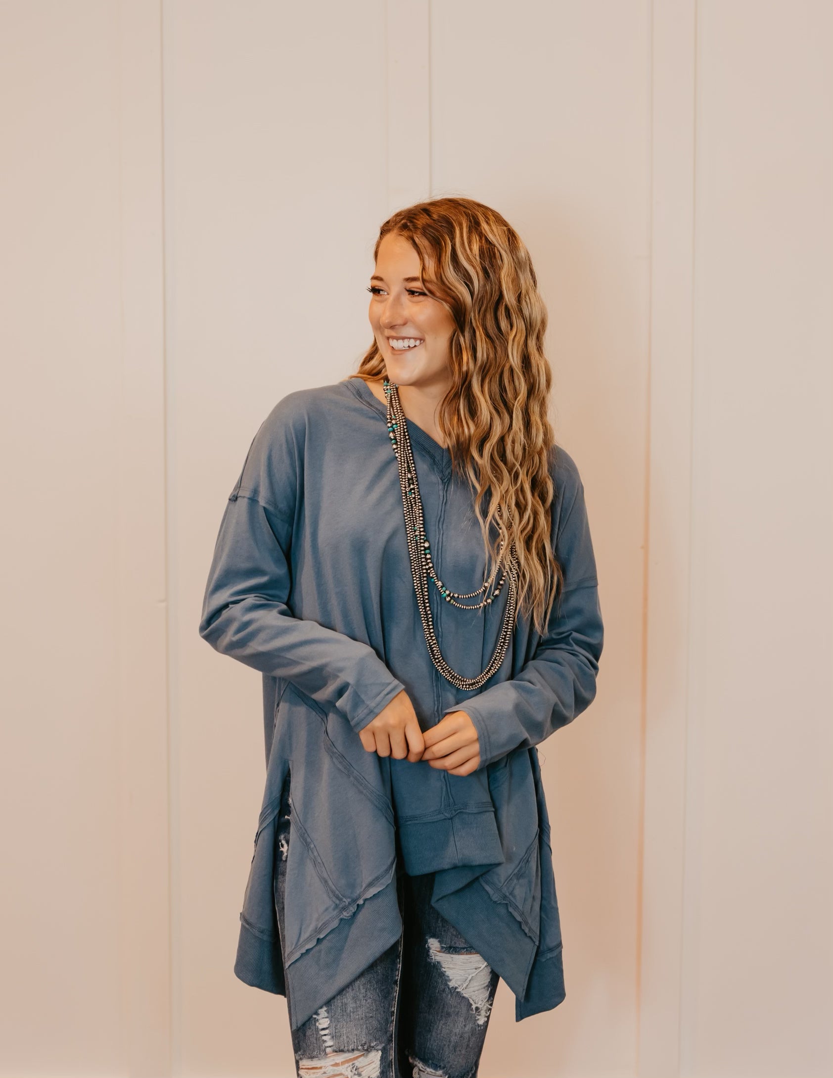 The Drew Sharkbite Top {multiple colors}