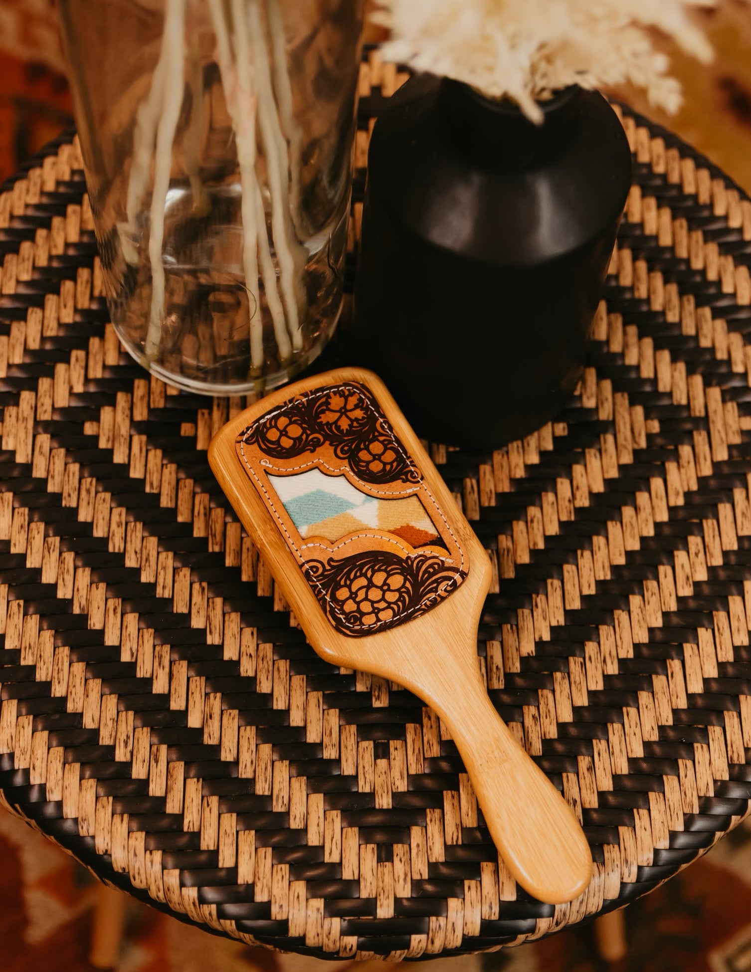 Pendleton Tooled Hair Brush