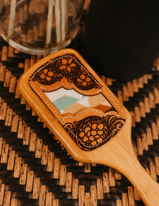 Pendleton Tooled Hair Brush