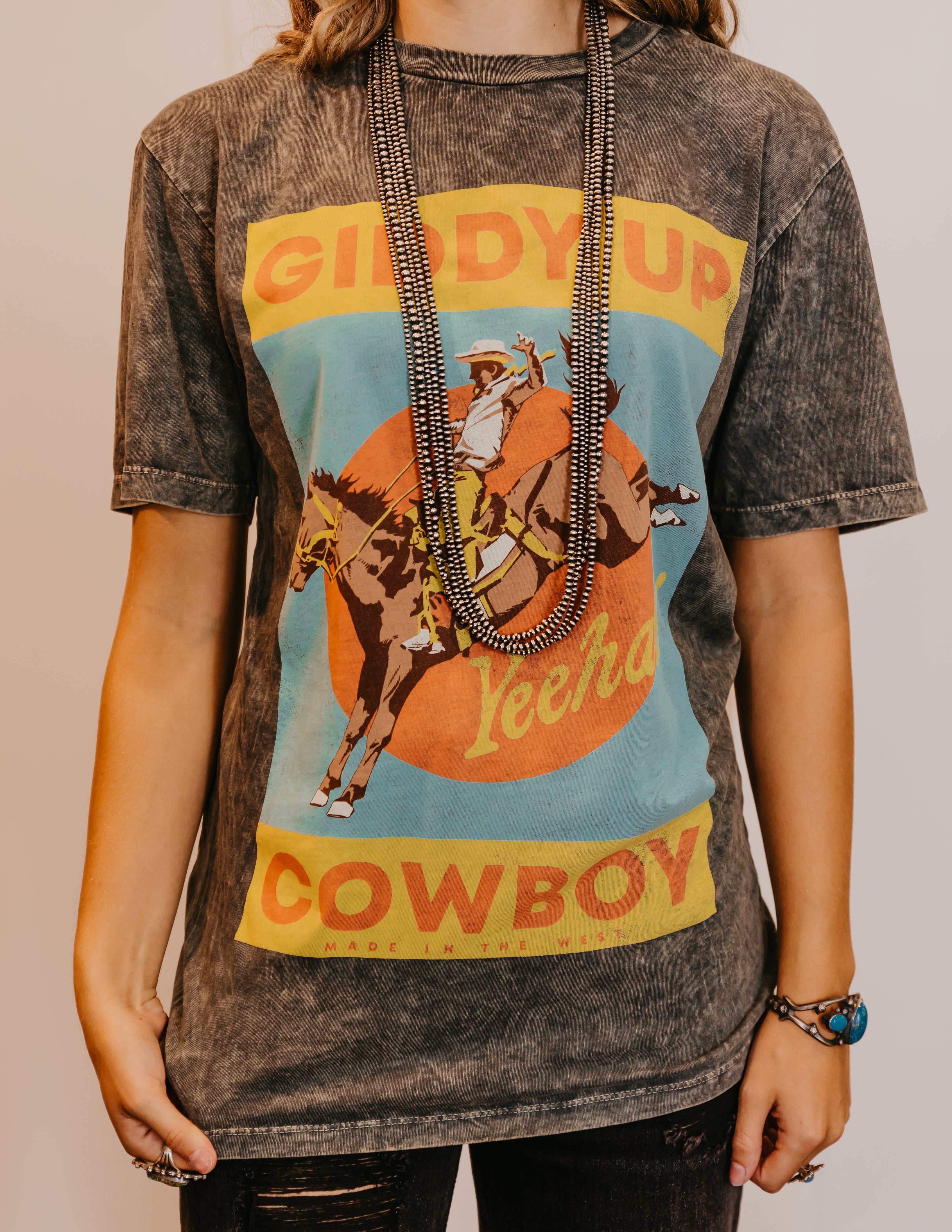 Giddy Up Red Tee