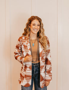 The Burgundy West Blazer