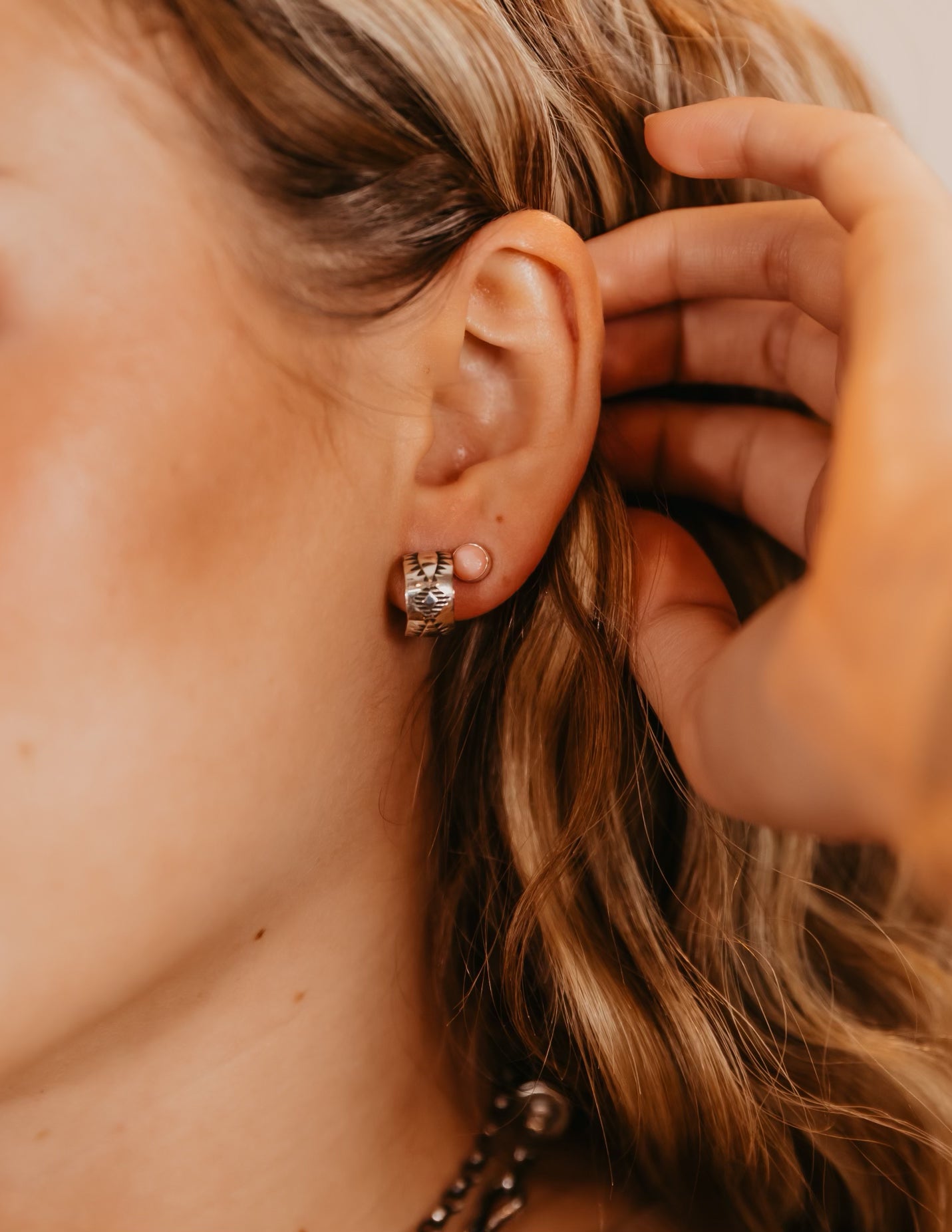 The Opal Stud - Pink