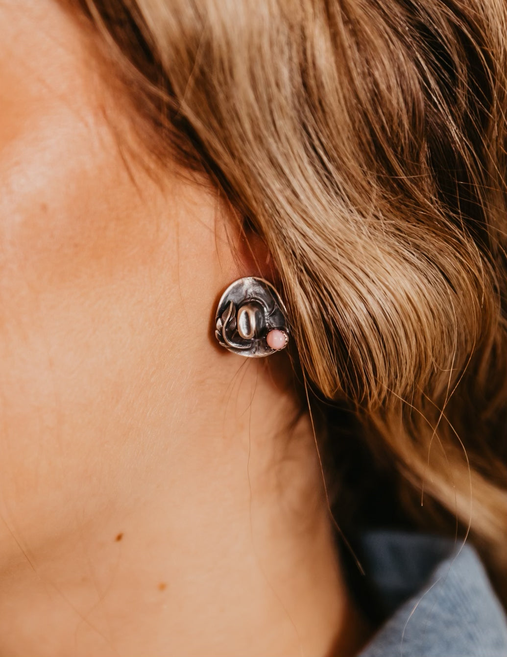 The Cowboy Earring - Pink