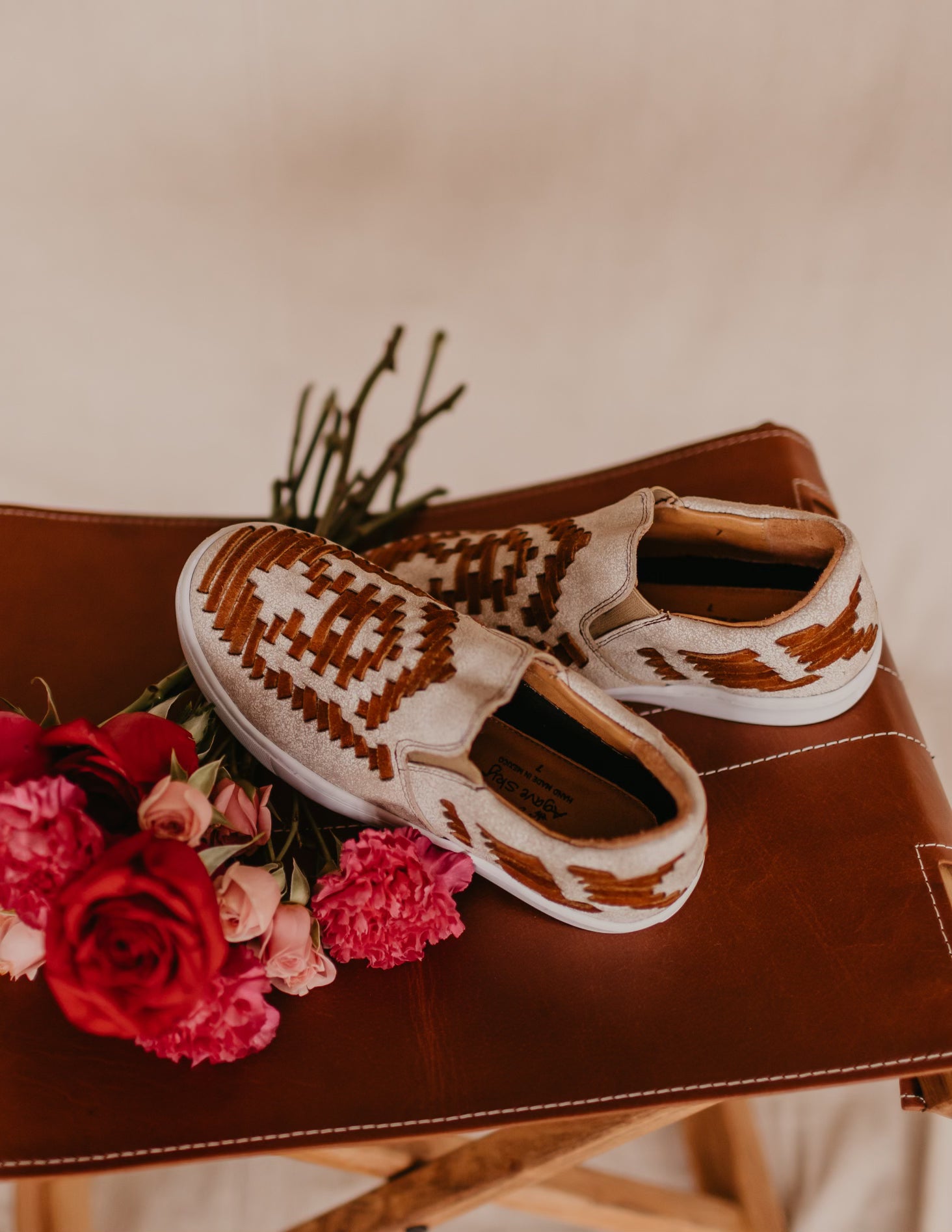 The Aztec Slip On in Chestnut