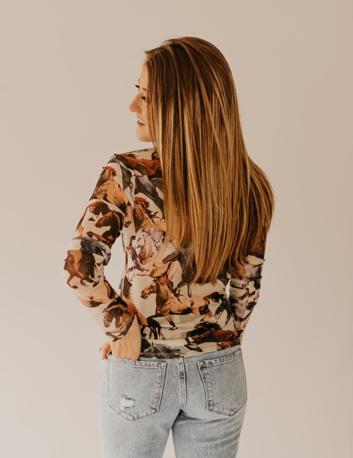 The Running Horse Button Up