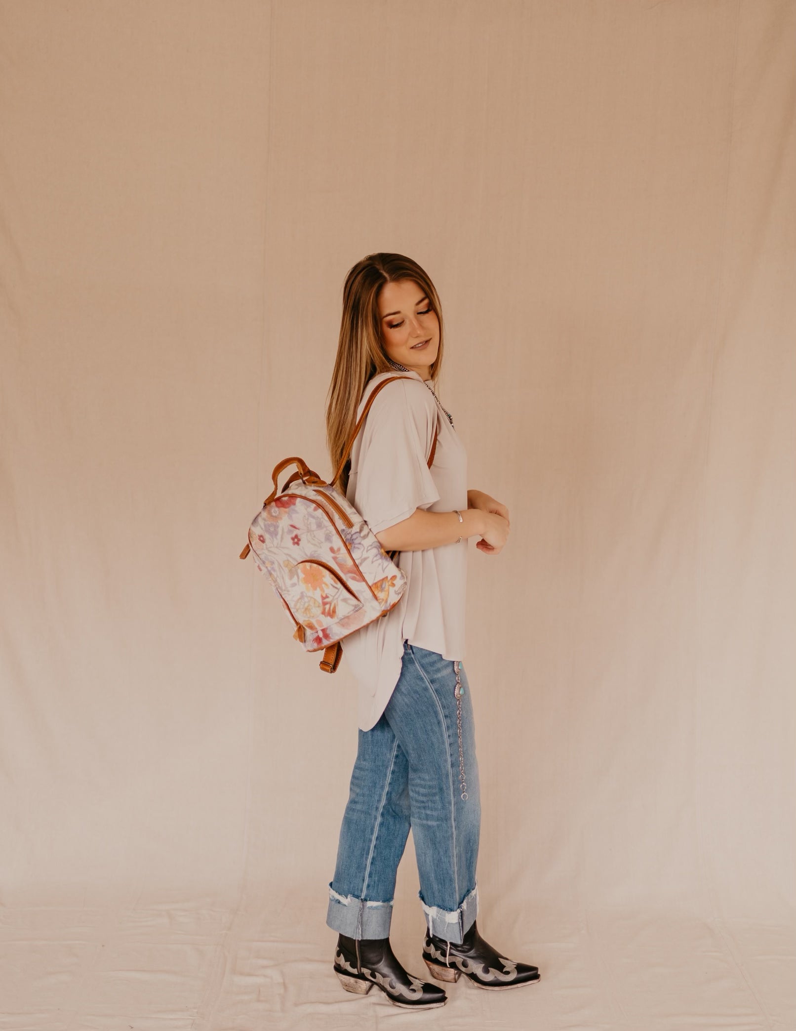 The Reavlee Floral Backpack