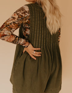 The Soro Denim Romper