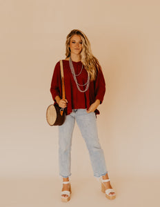 The Ebony Top - Rust *Shipping 9/6
