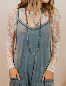 The Jolie Jumpsuit - Blue