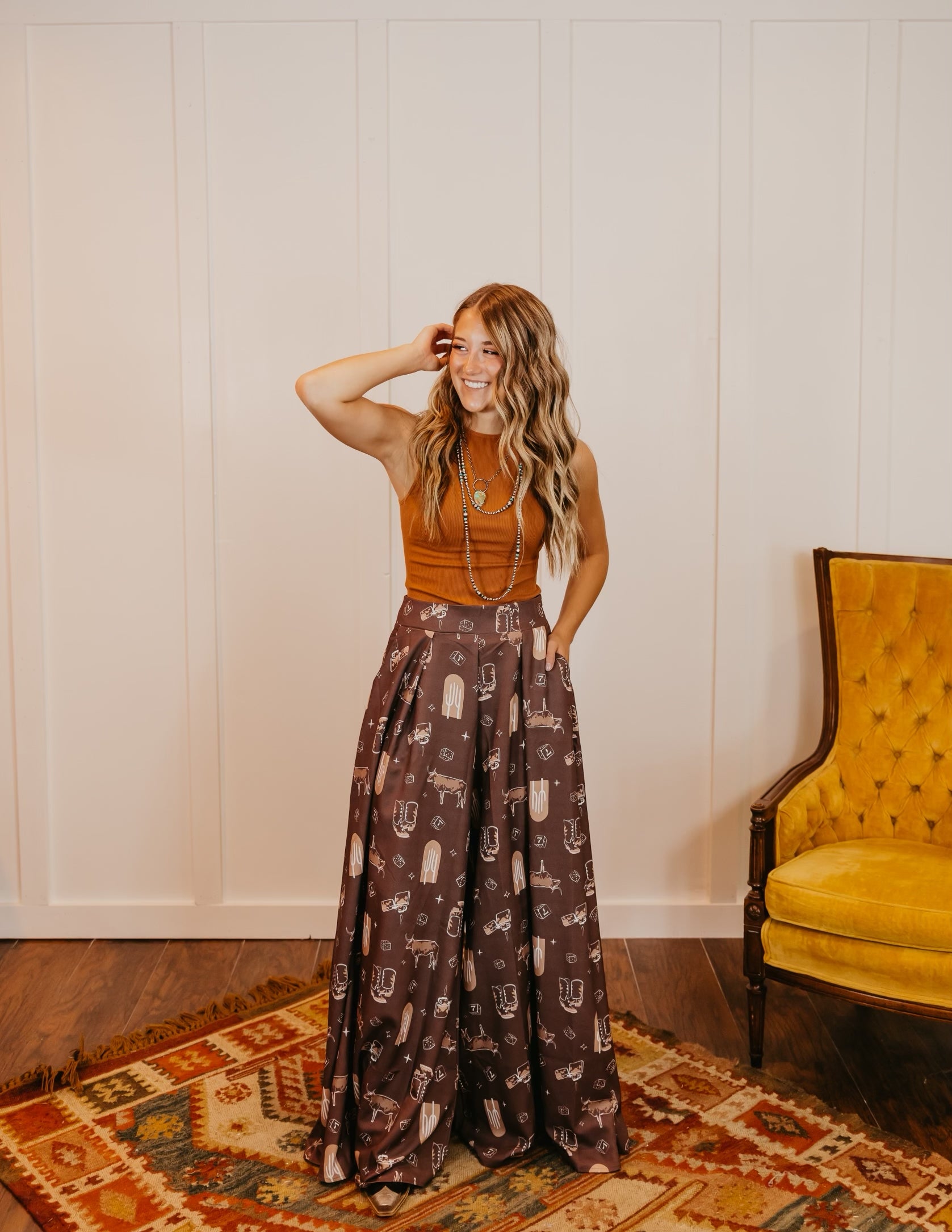 Western Gal Wide Leg Pant