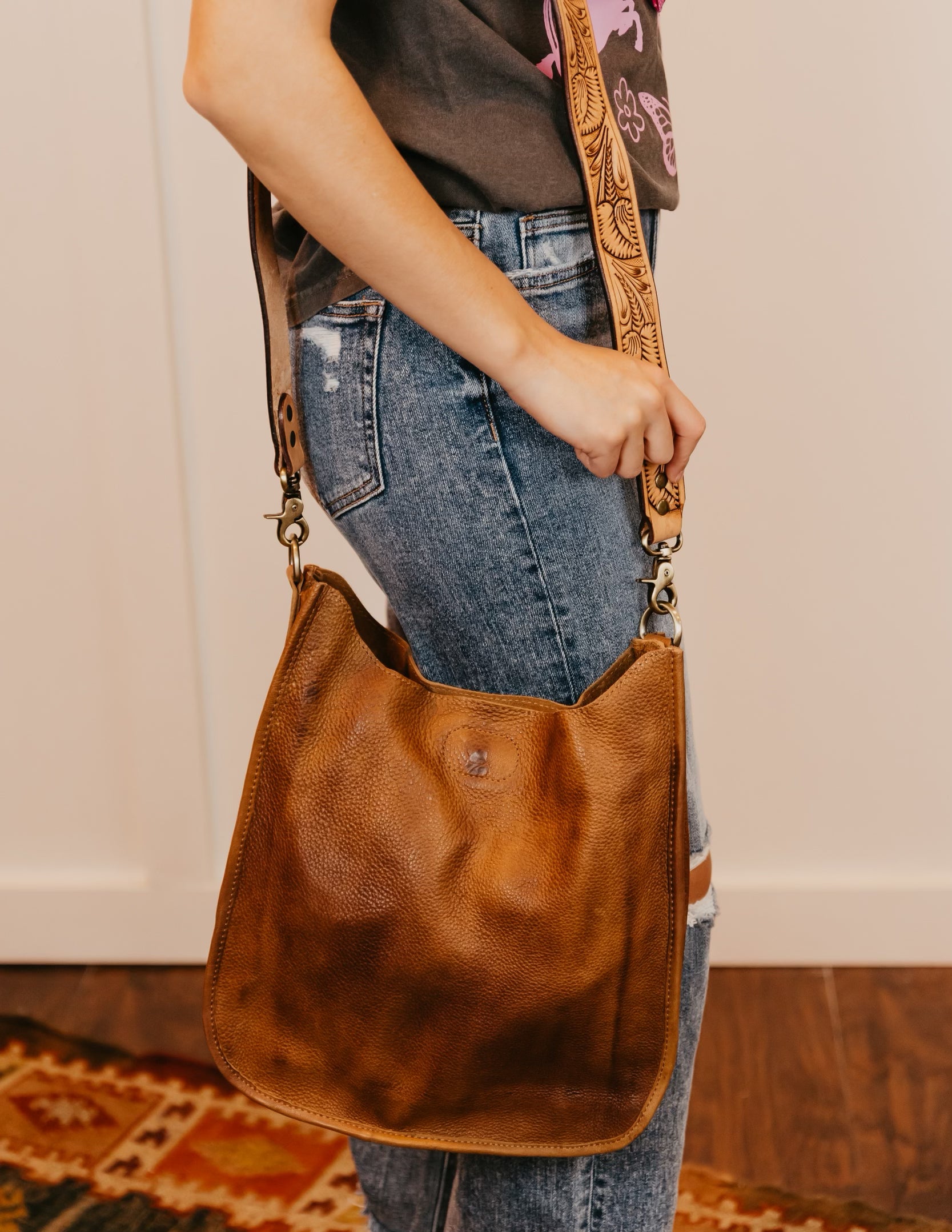 The Timber Tote in Tan