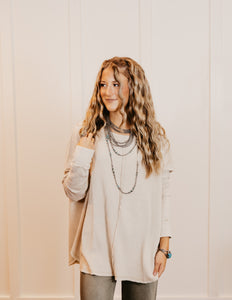 The Radnor Waffle Top - Oversized