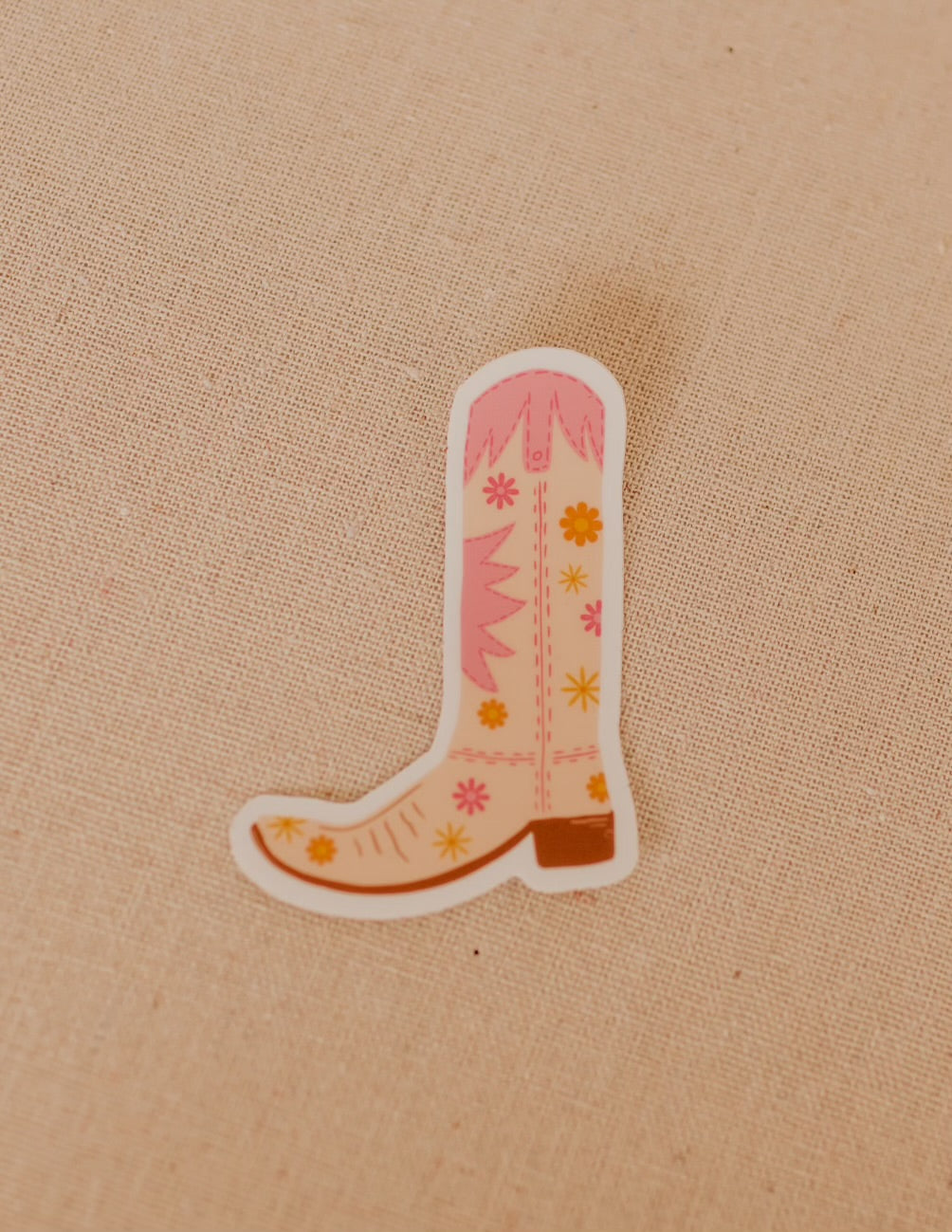 Floral Boot Sticker