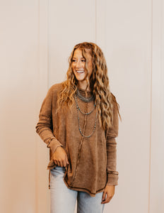 The Radnor Waffle Top - Oversized