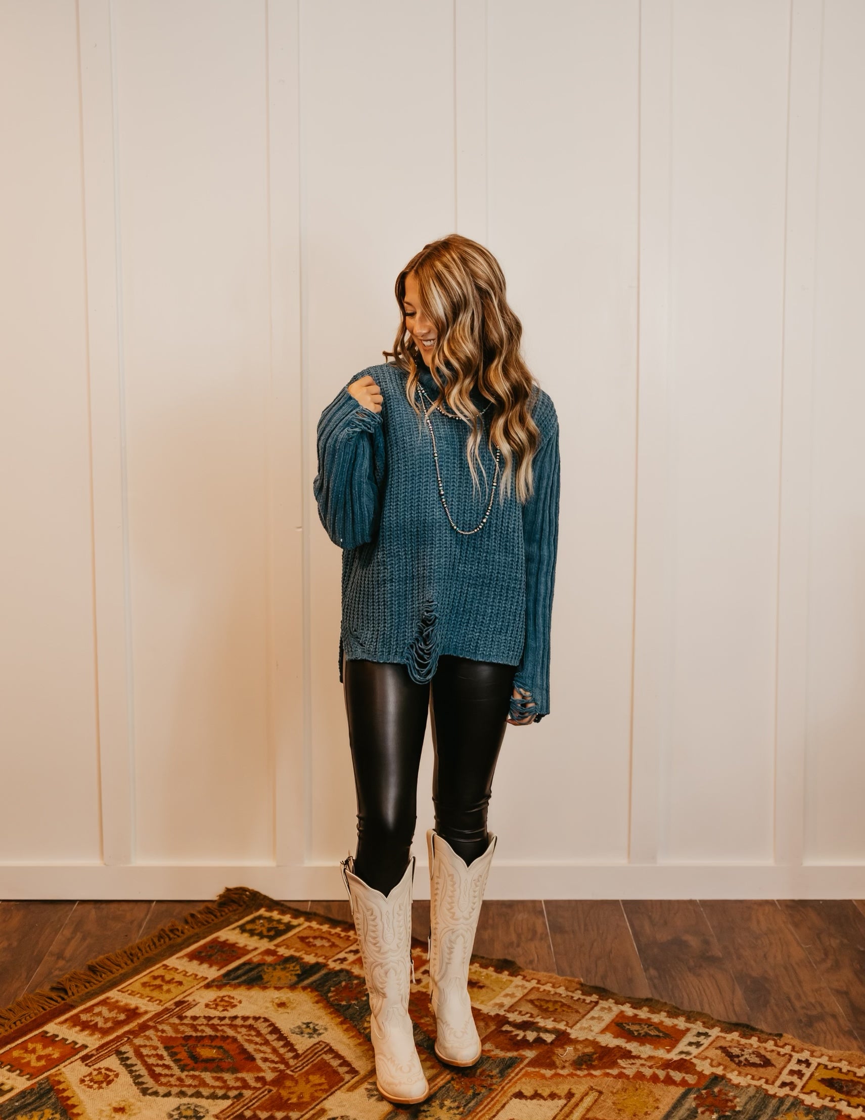 The Tally Distressed Sweater