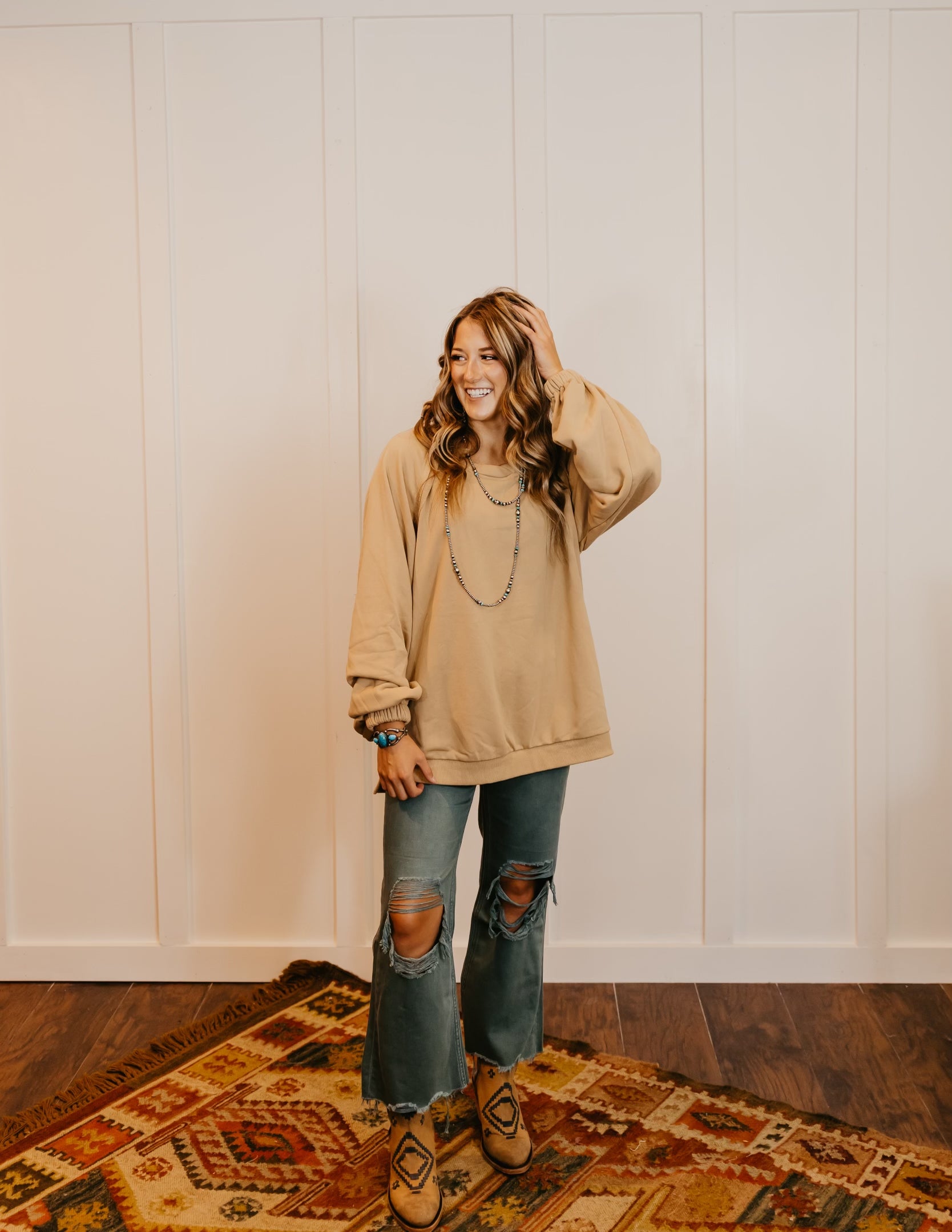 The Rio Cross Back Sweatshirt