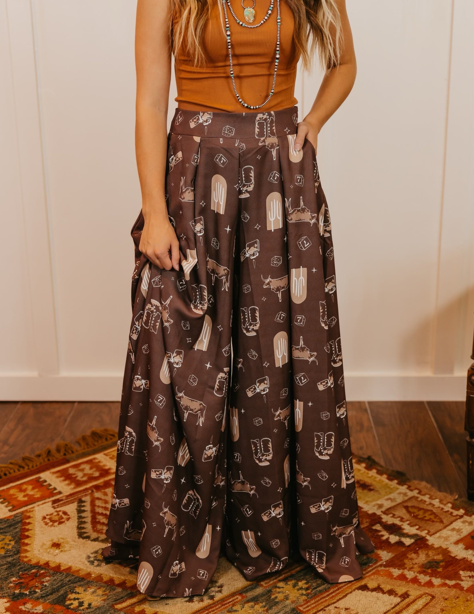 Western Gal Wide Leg Pant