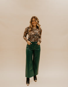 The Larue Floral Mesh Top