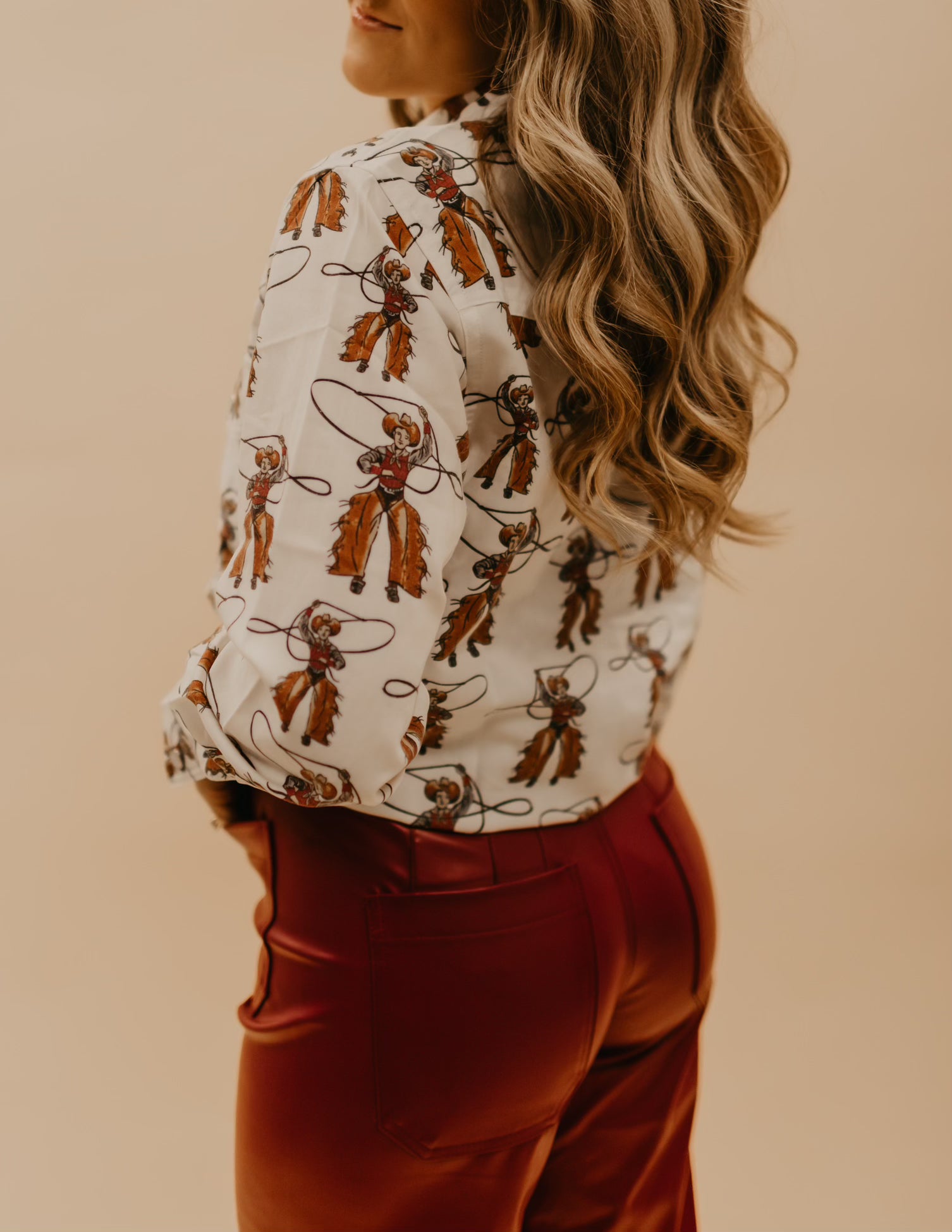 The Elva Pleather Pant - Red