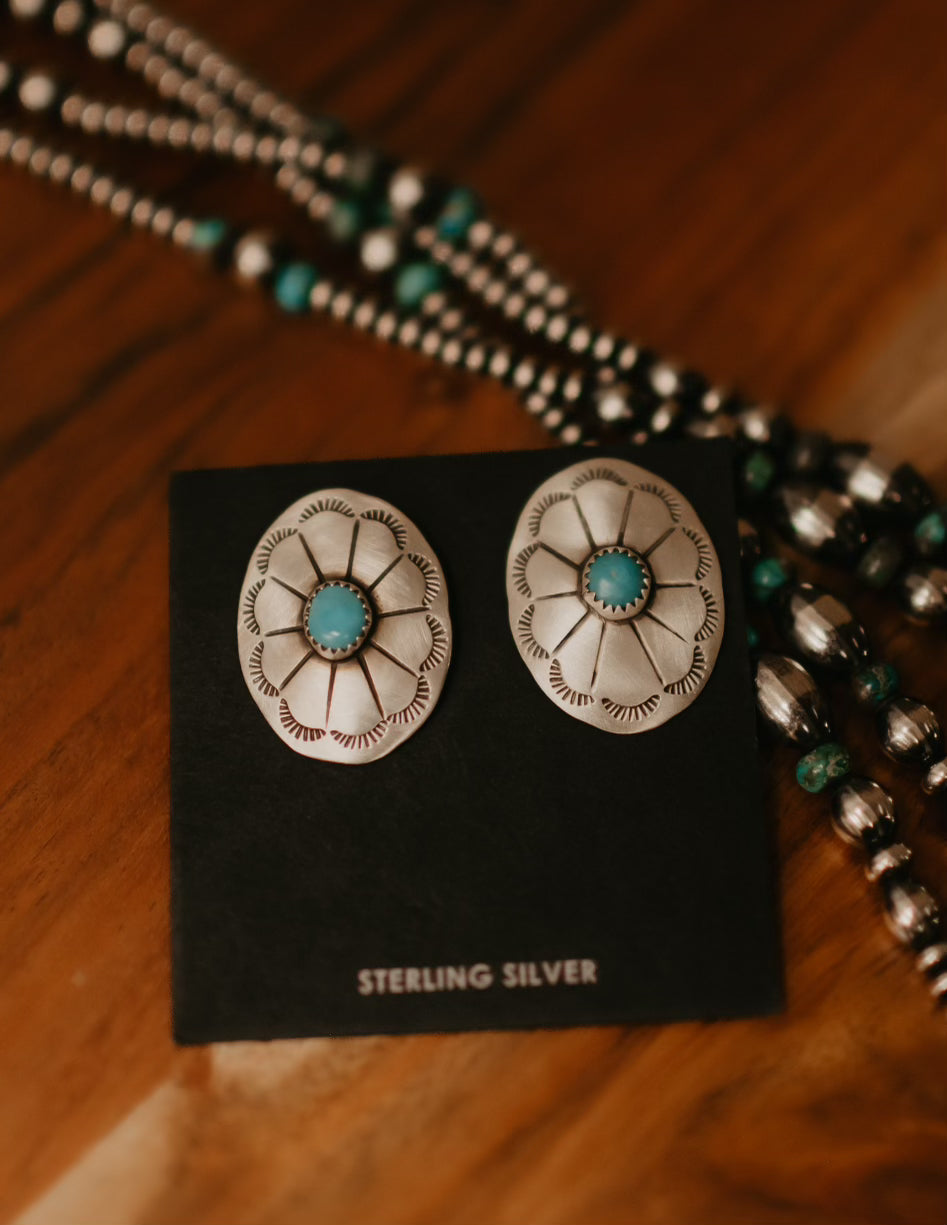 The Molly Turquoise Studs