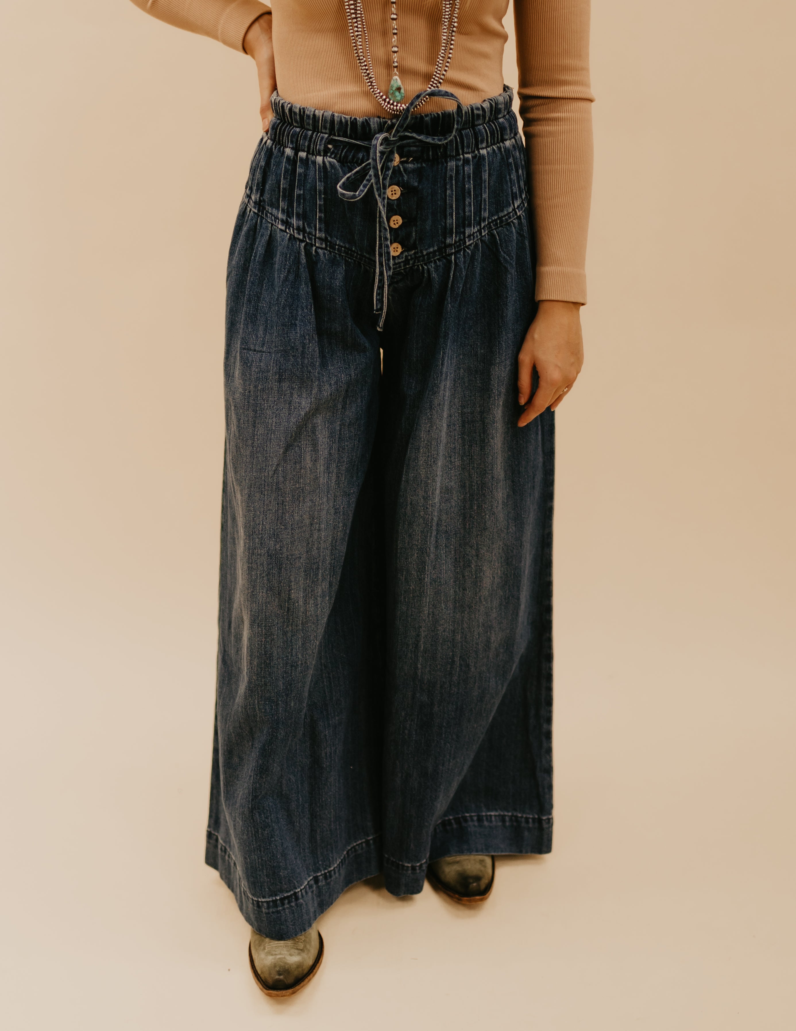 The LouEllen Pant - Dark Wash