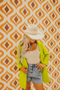 The Shae Blazer in Lime