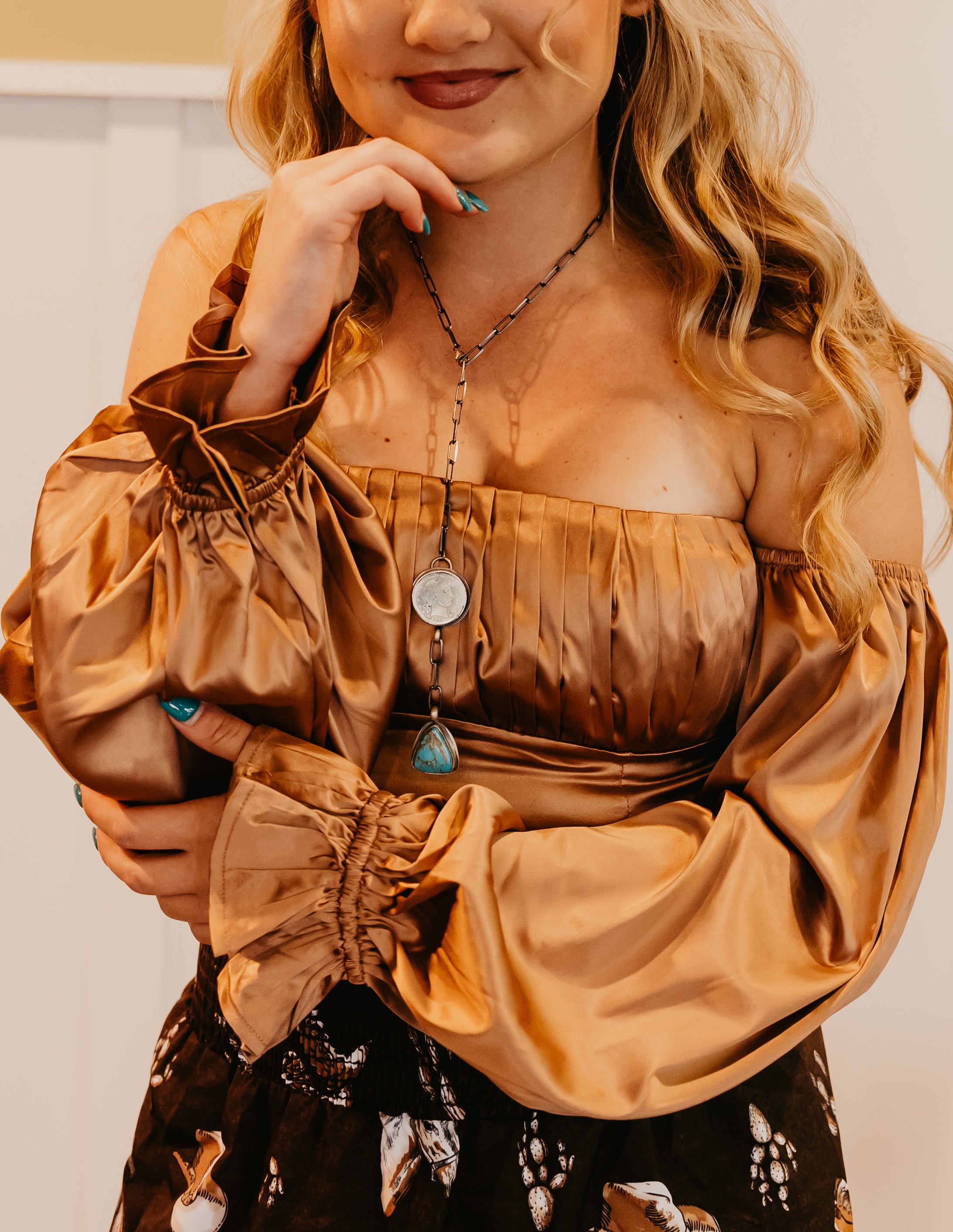The Glam Satin Top