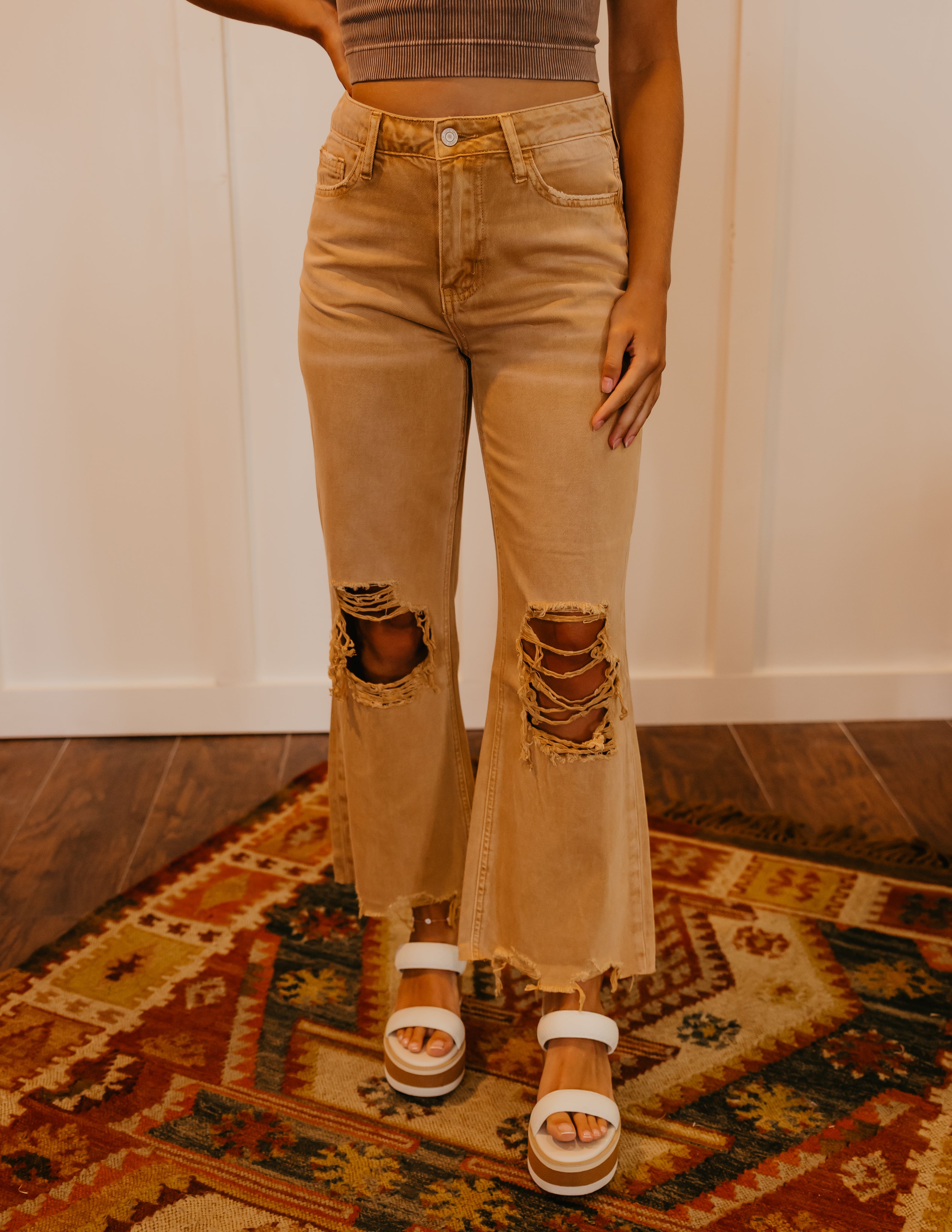 The Morgan 90s Vintage Crop Flare