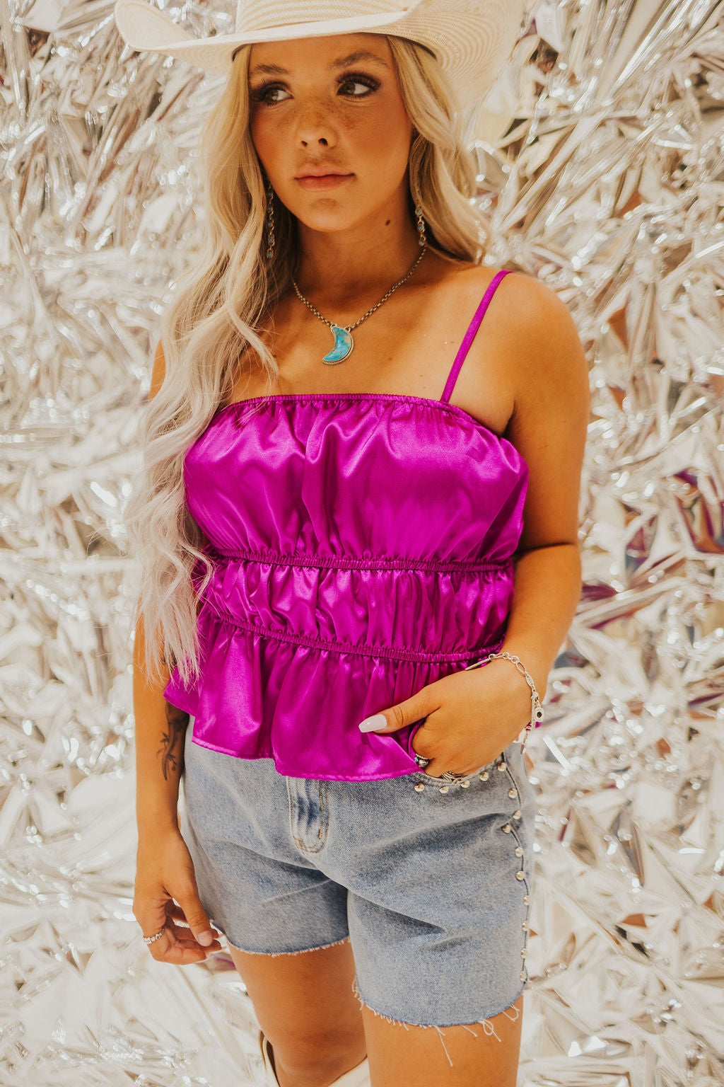 The Kolby Satin Top {multiple colors}