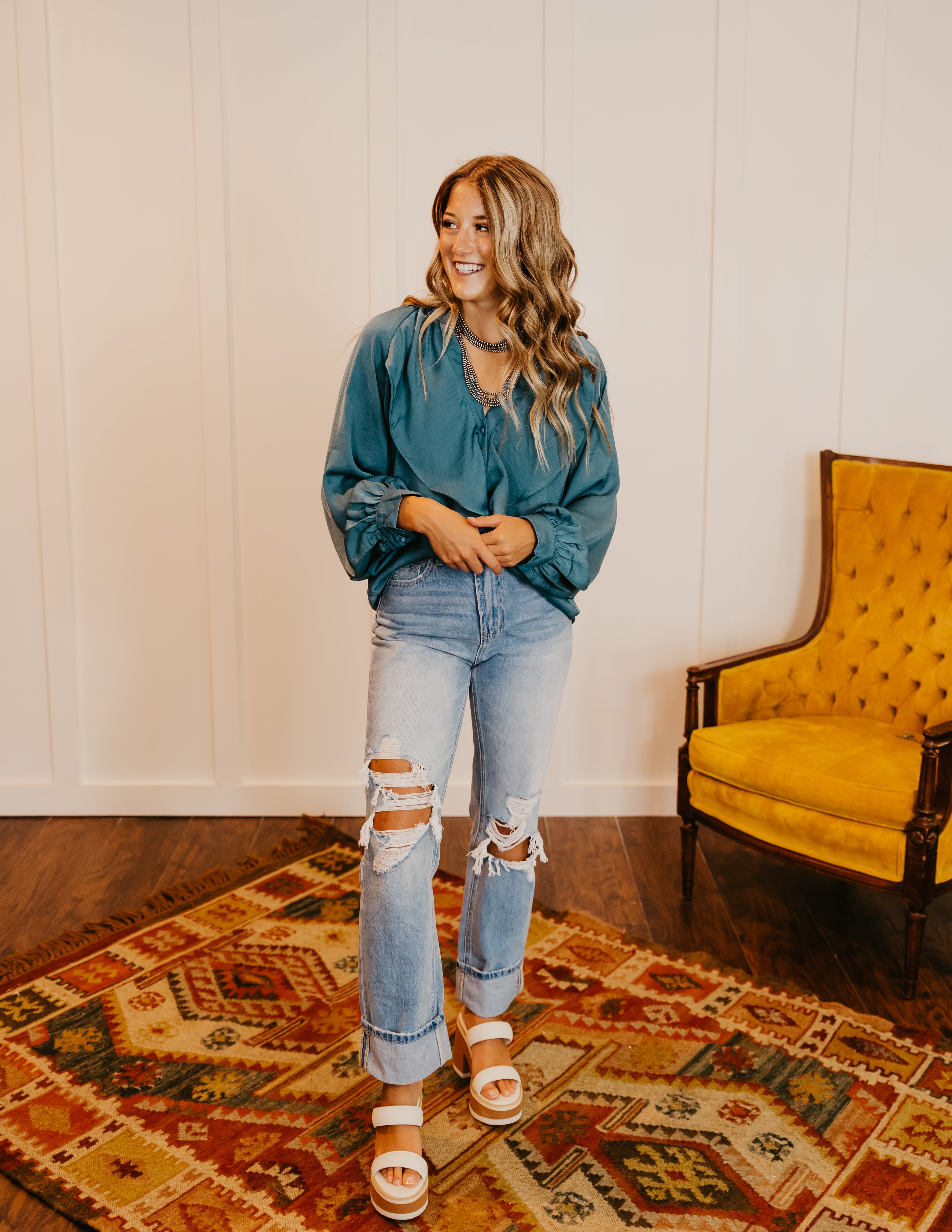 The Keep Up Blouse