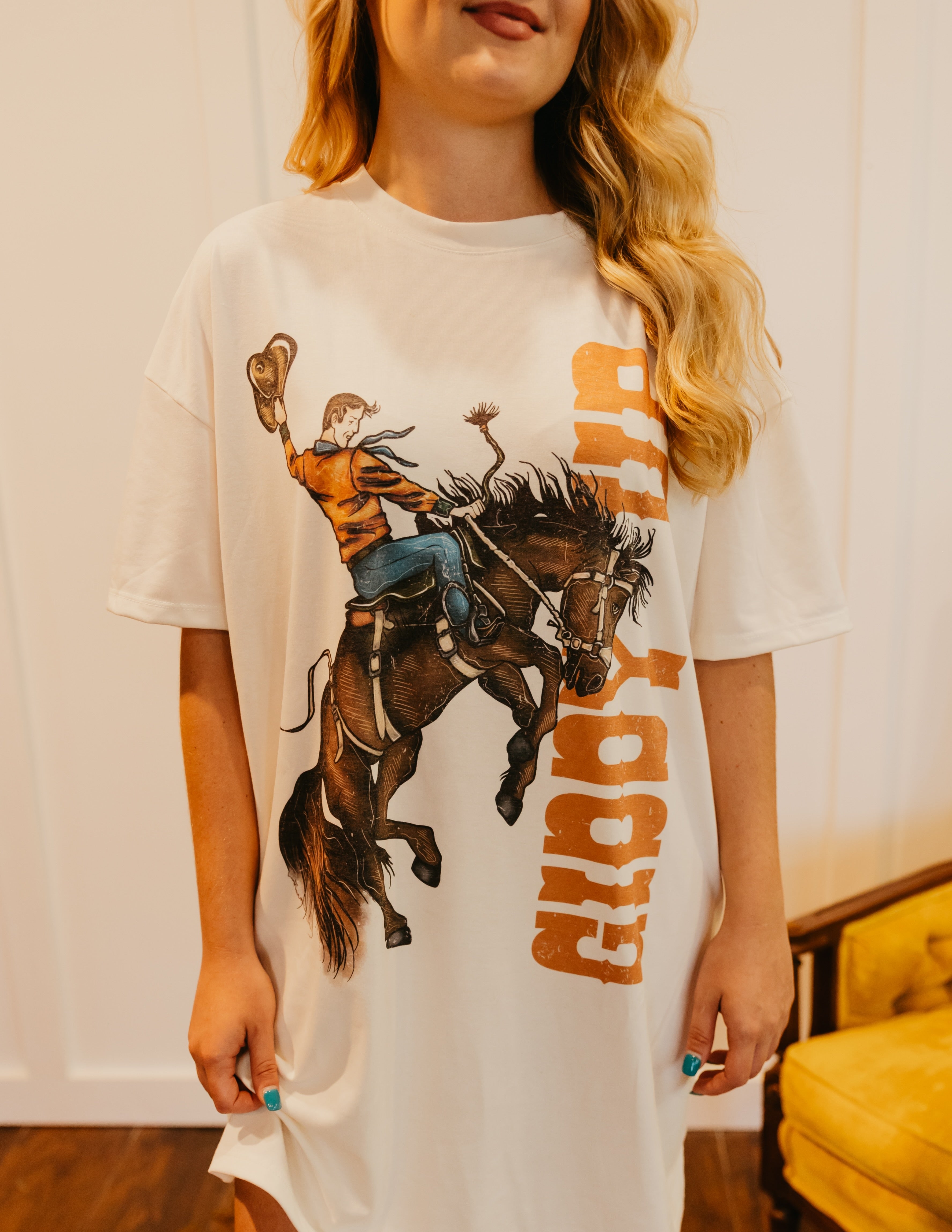 Giddy Up T-shirt Dress SHIP 3/25