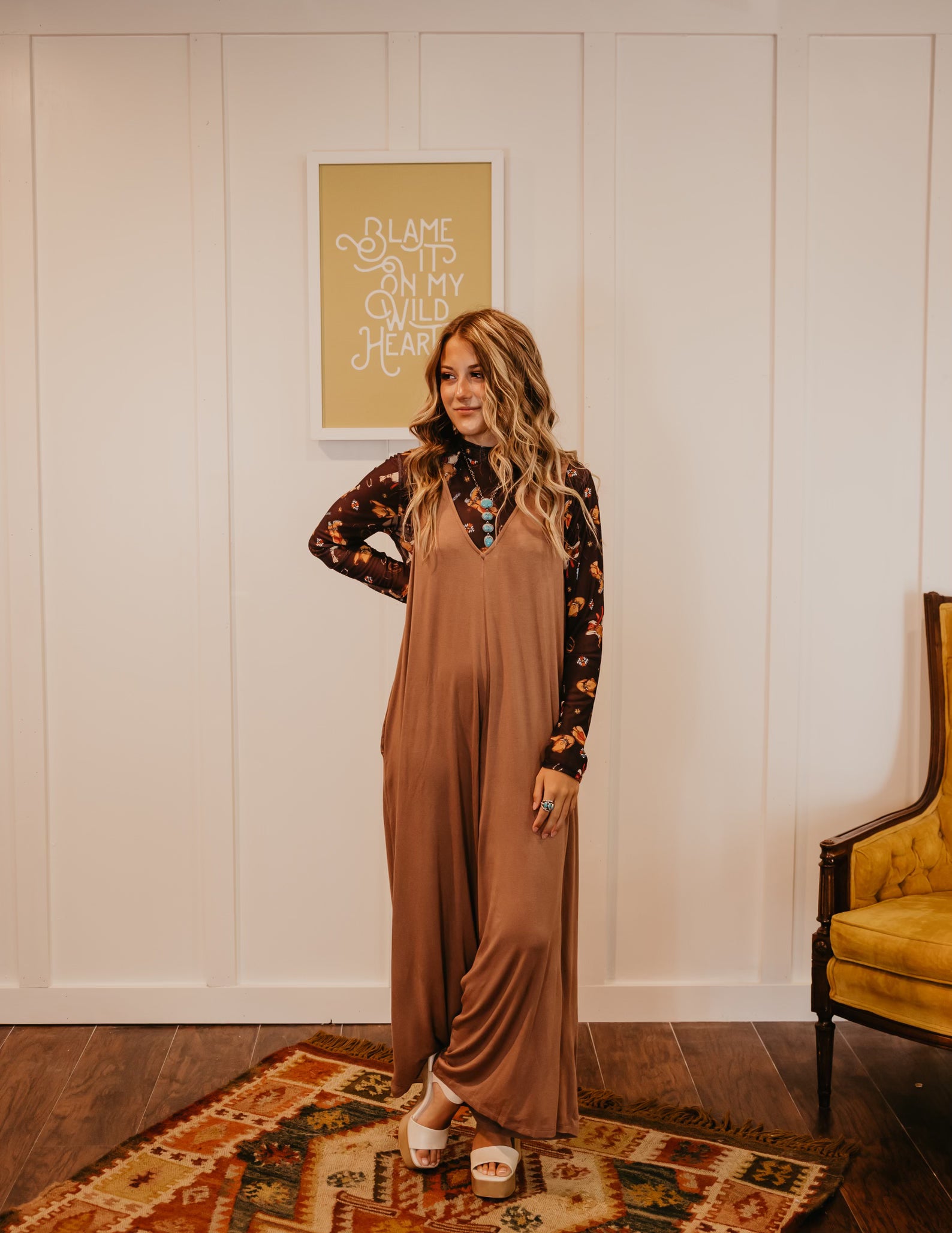 The Remy Jumpsuit - Mocha