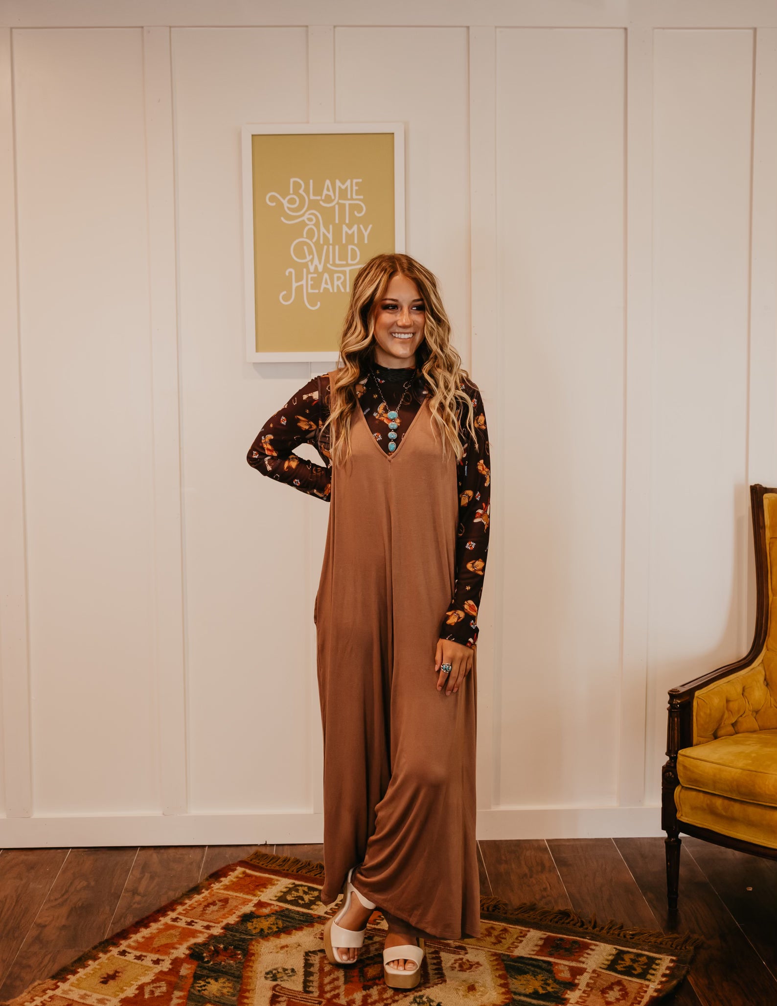 The Remy Jumpsuit - Mocha