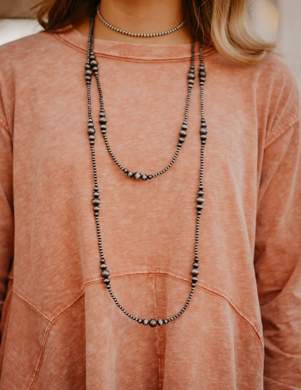 The New Braunfels Faux Navajo Pearl Necklace - The Branded Blonde