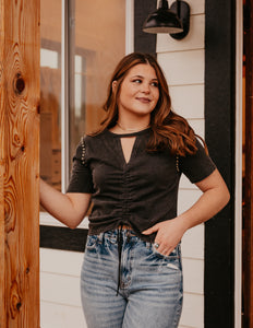 The Avalon Studded Cinch Tee