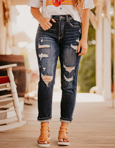 The Casey Distressed Mom Jean