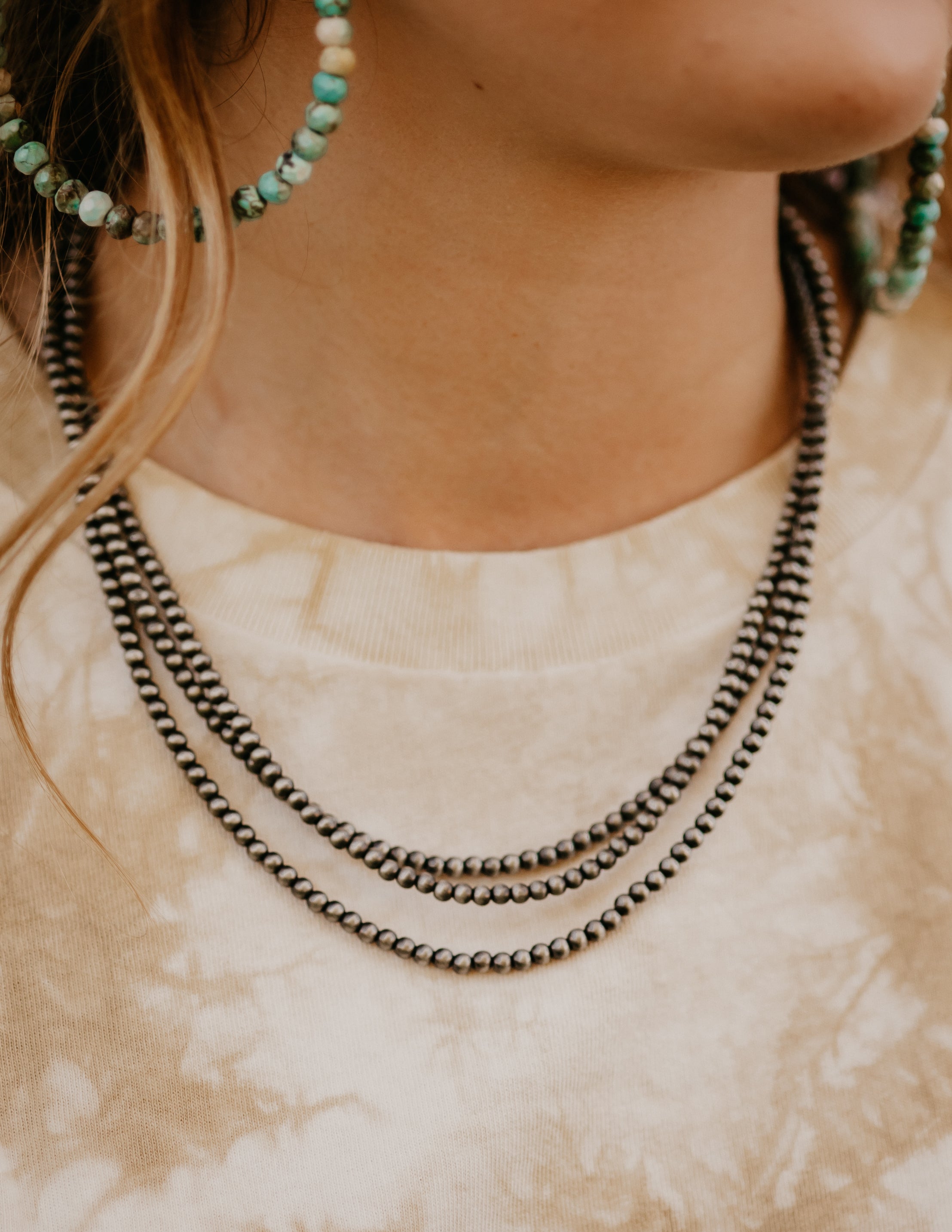 The Lander Faux Navajo Pearls - The Branded Blonde