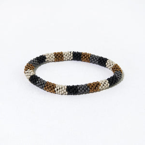 Black + Gold Stripe Bracelet - The Branded Blonde