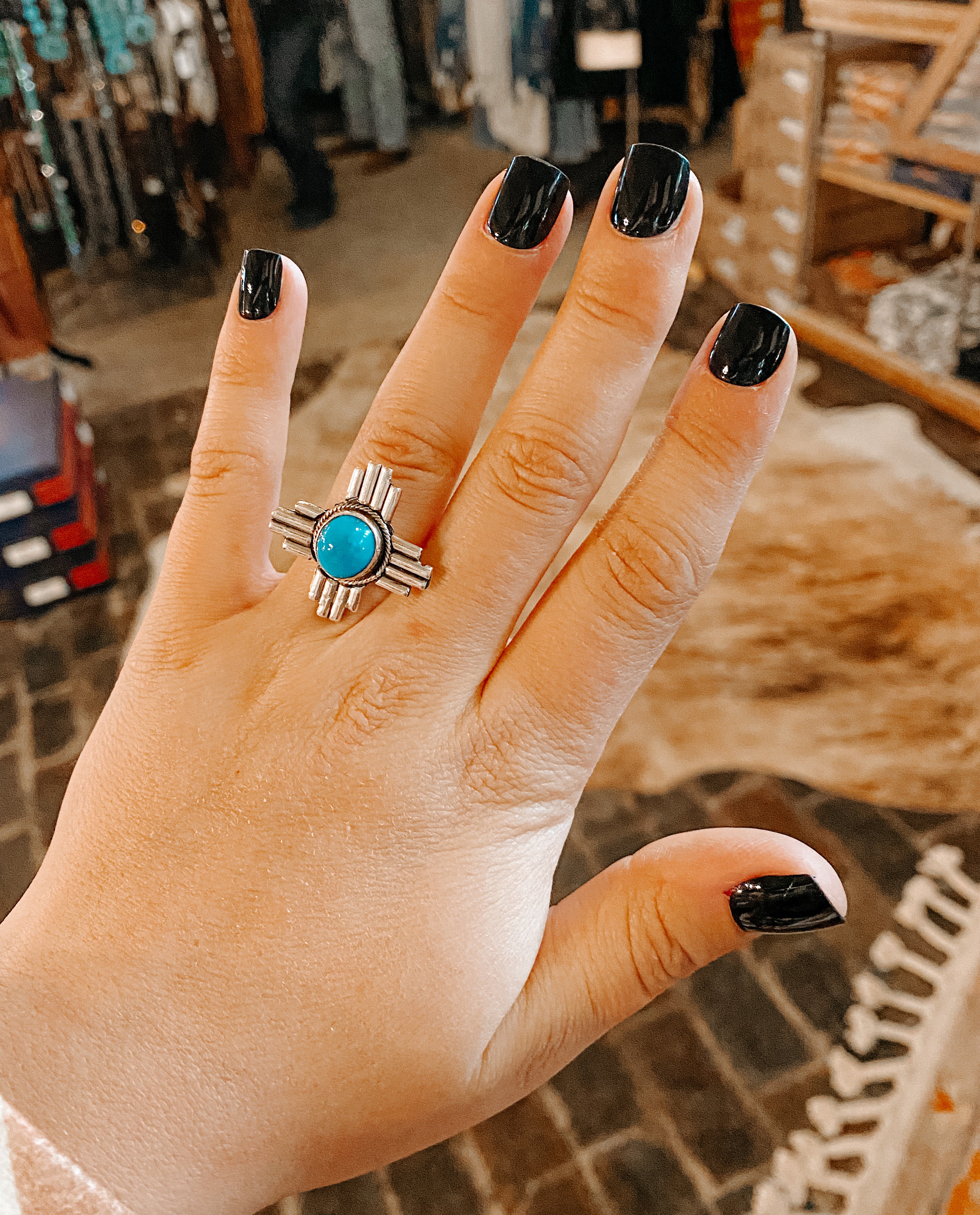 Zia Turquoise Ring - The Branded Blonde