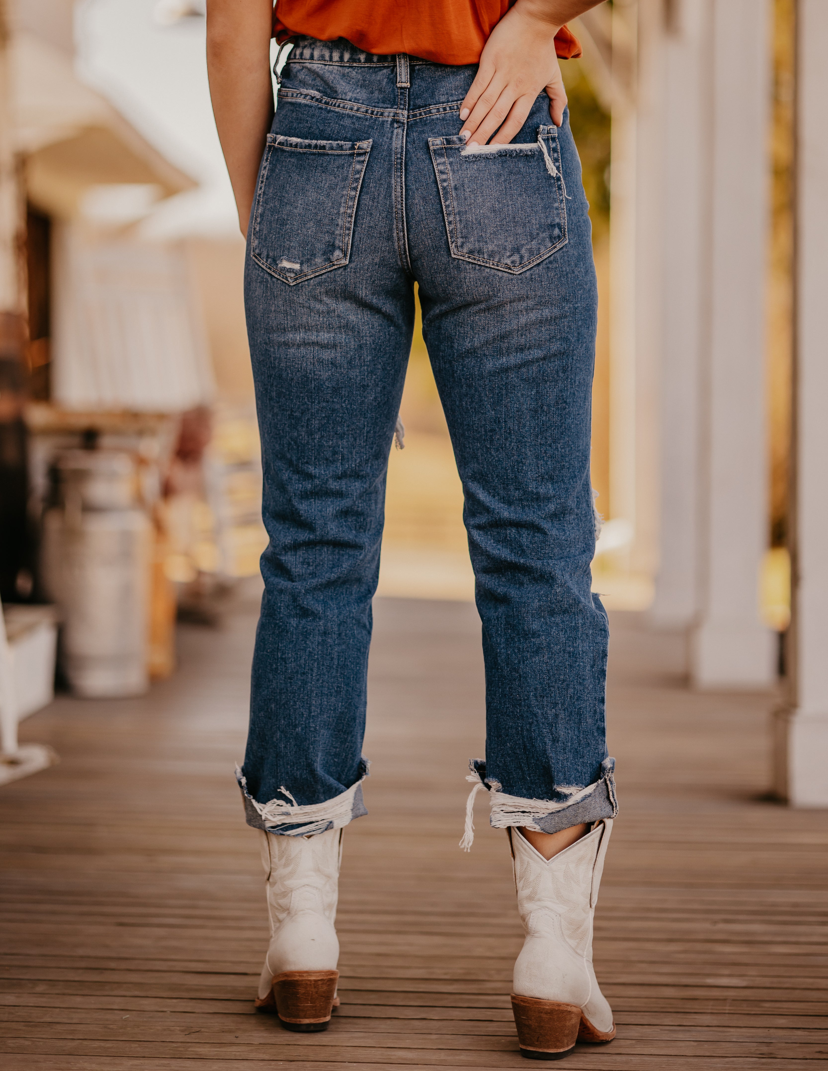 The Leighton Straight Jean - The Branded Blonde