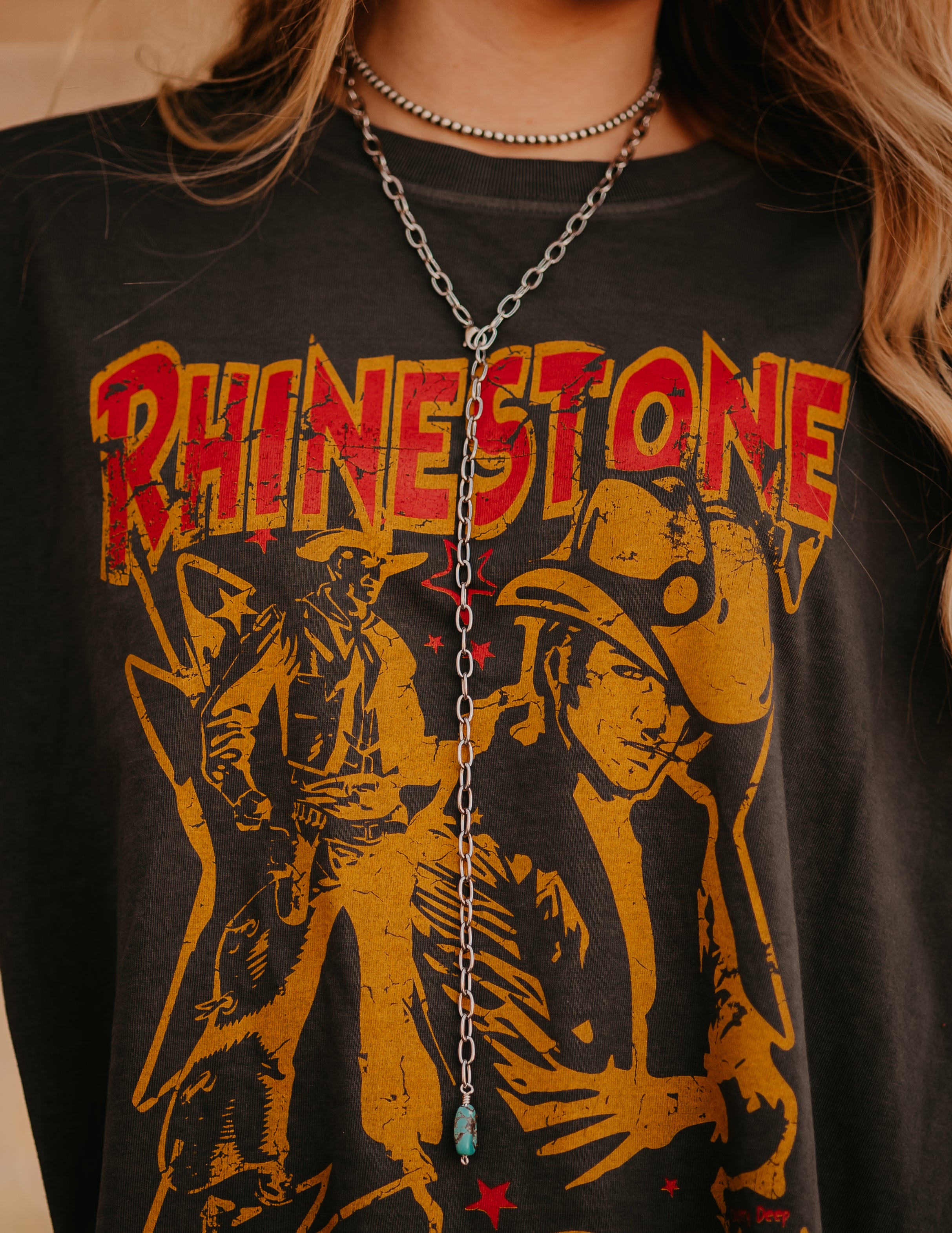 Kingman Turquoise Drop Lariat - The Branded Blonde
