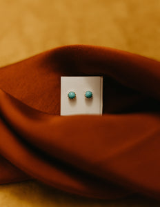The Mini Turquoise Studs