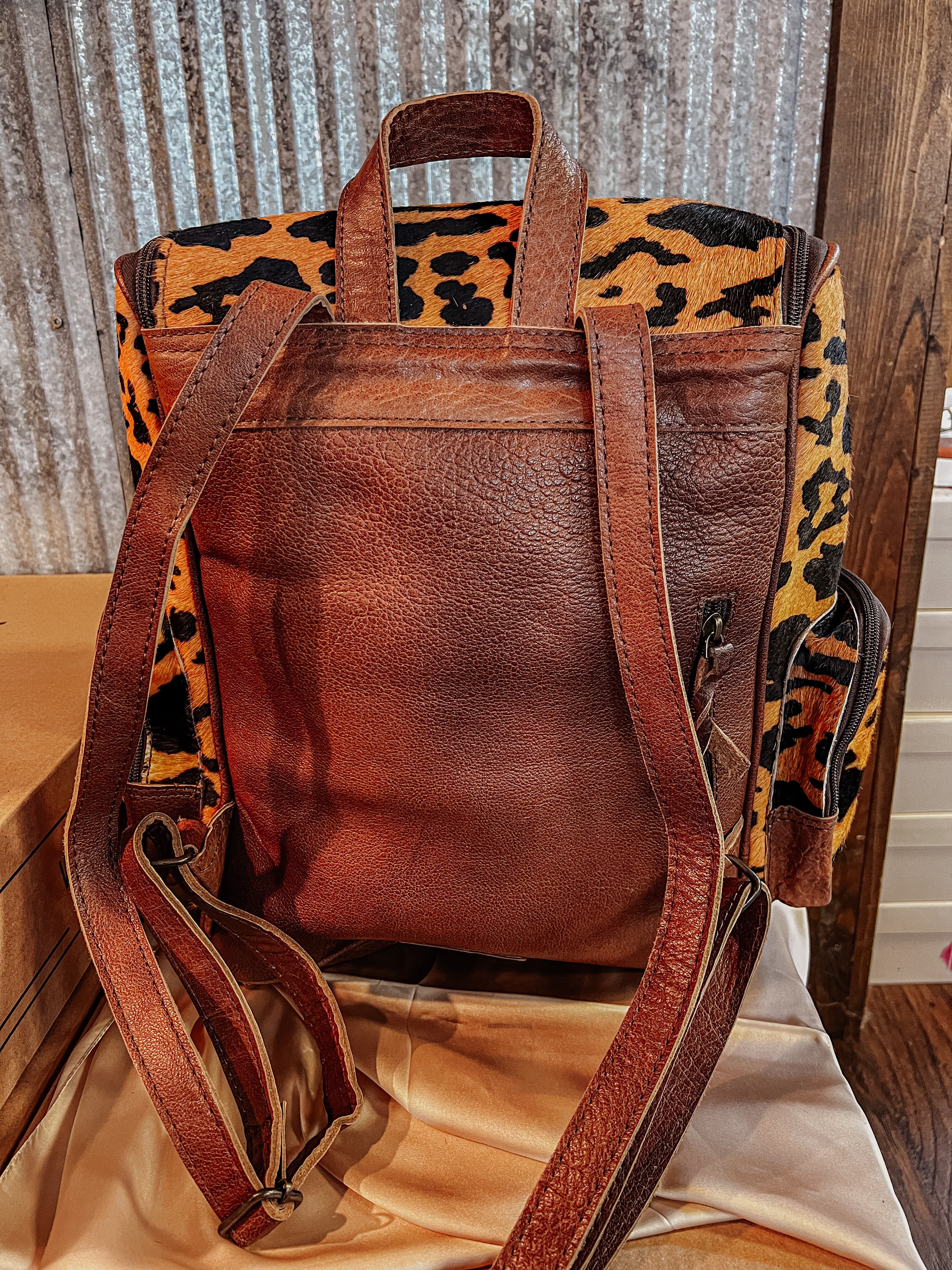 The Azulado Leopard Backpack