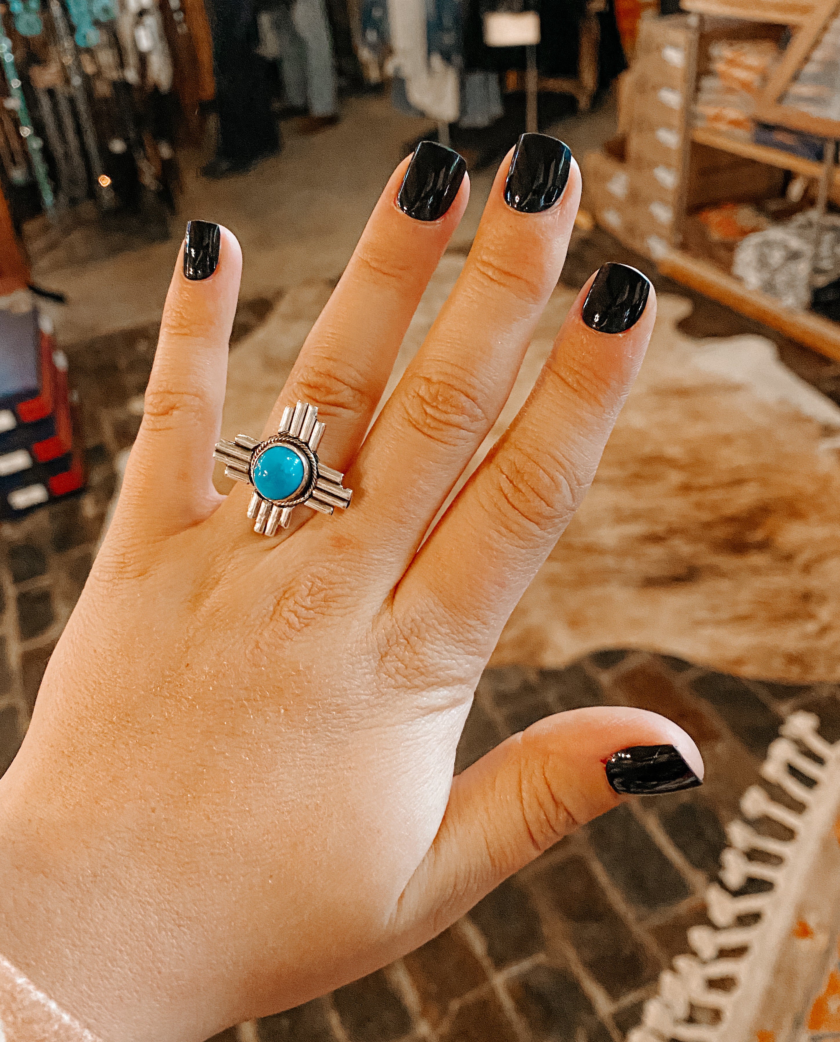 Zia Turquoise Ring - The Branded Blonde