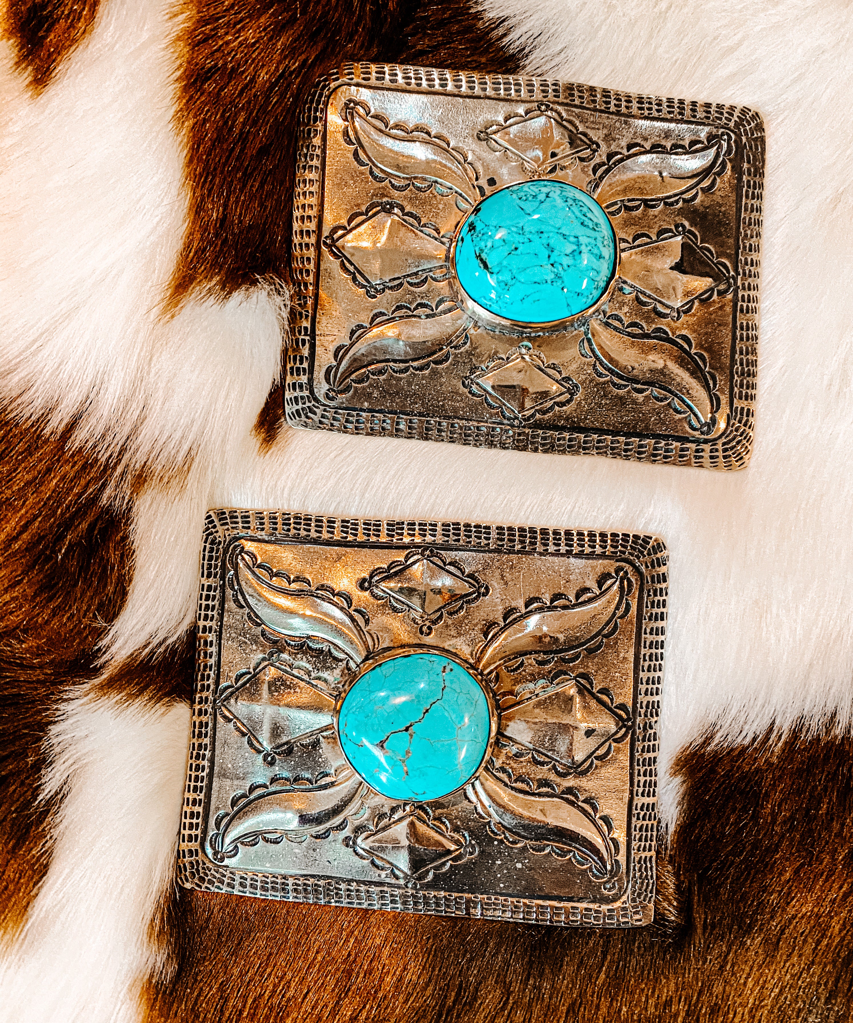 The Badlands Turquoise Buckle - The Branded Blonde