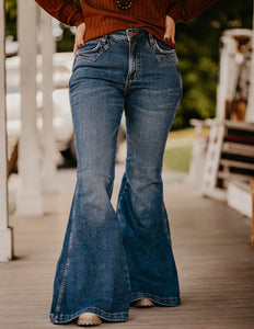 The Kase Wrangler Bell Bottom - The Branded Blonde
