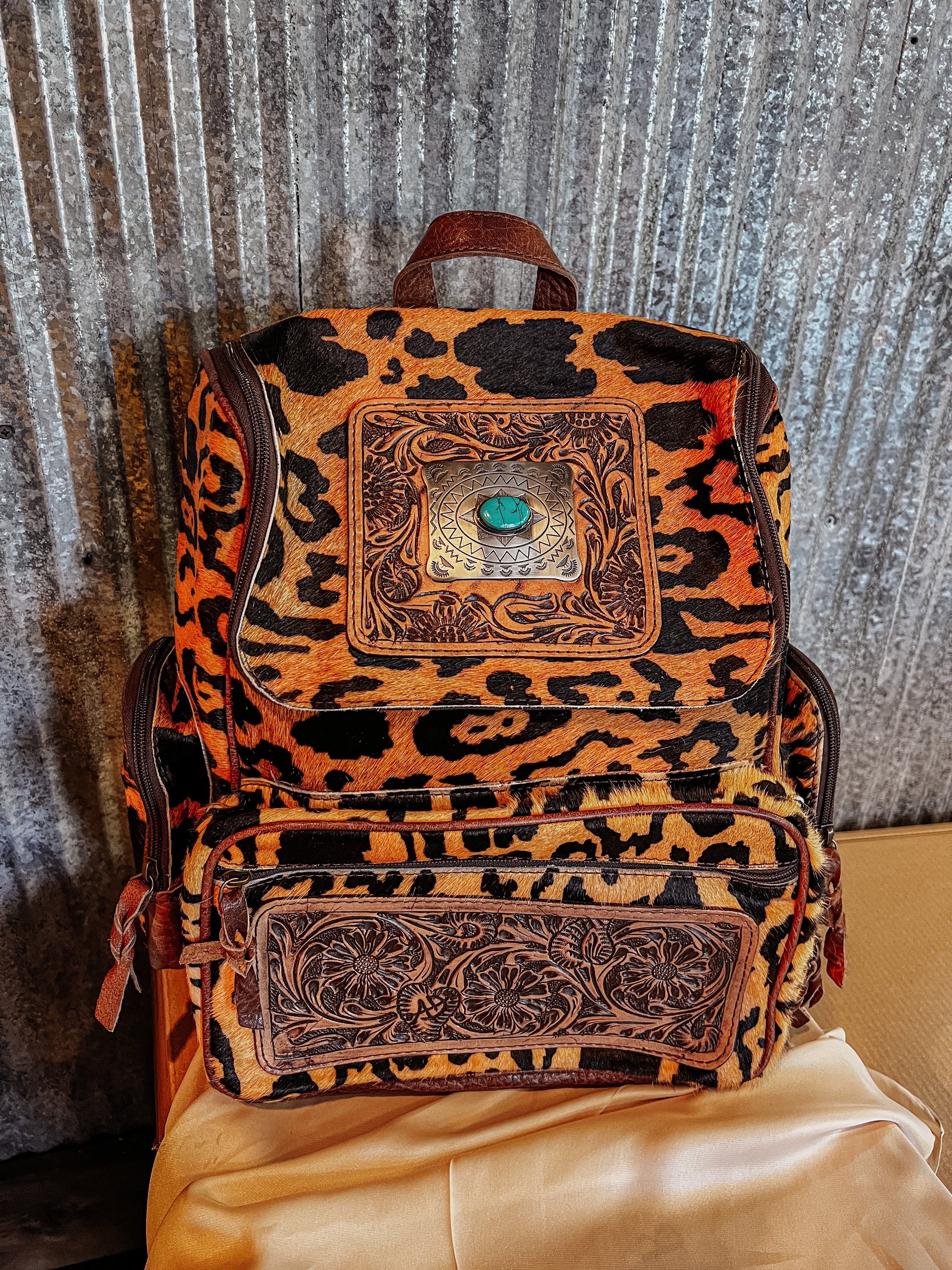 The Azulado Leopard Backpack