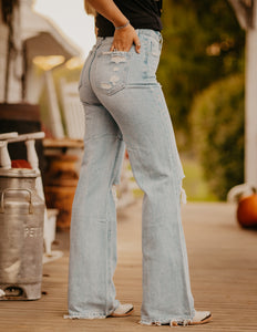 Western Promise 90's Flare - The Branded Blonde